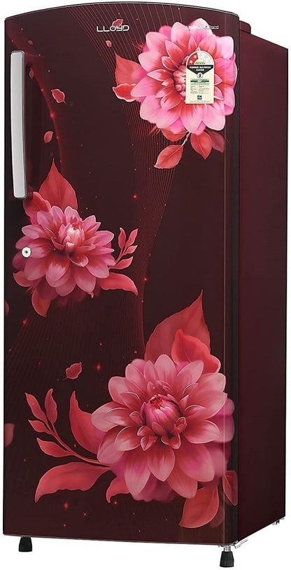 Lloyd 200 L Thermoelectric Cooling Single Door 3 Star Refrigerator - Begonia Wine, GLDC213SBWT1PB