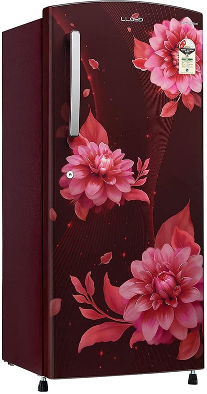 Lloyd 200 L Thermoelectric Cooling Single Door 3 Star Refrigerator - Begonia Wine, GLDC213SBWT1PB