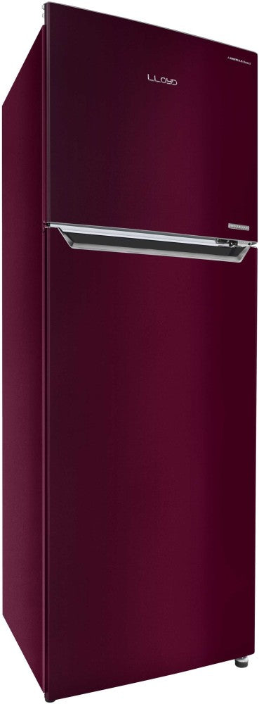 Lloyd 310 L Frost Free Double Door 2 Star Refrigerator - Metallic Wine, GLFF312AMWT1PB