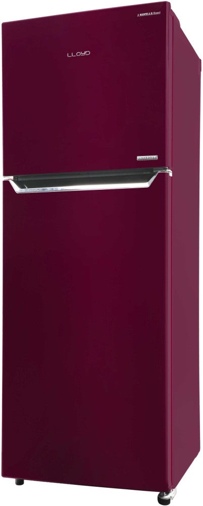 Lloyd 310 L Frost Free Double Door 2 Star Refrigerator - Metallic Wine, GLFF312AMWT1PB