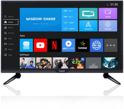 HUIDI 80 cm (32 Inch) HD Ready LED Smart Android Based TV with (Black) (2022 Model) - HD4FS PRO