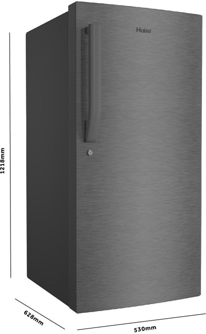 Haier 190 L Direct Cool Single Door 3 Star Refrigerator - Dazzle steel, HED-203DS-P