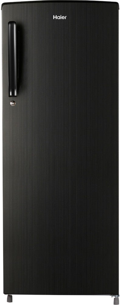 Haier 242 L Direct Cool Single Door 3 Star Refrigerator - Black Brushline, HED-24TKS