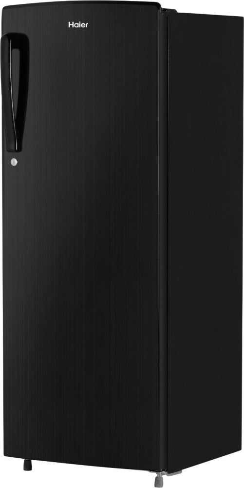 Haier 242 L Direct Cool Single Door 3 Star Refrigerator - Black Brushline, HED-24TKS