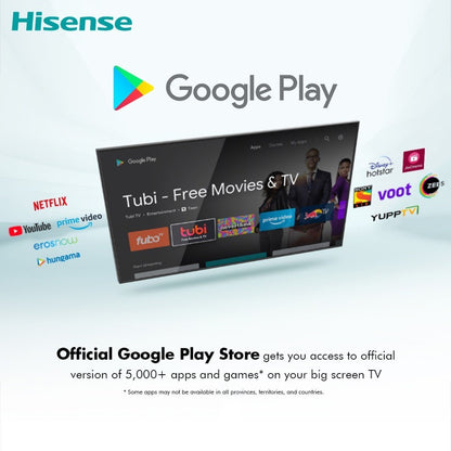 Hisense A56E 102 cm (40 inch) Full HD LED Smart Android TV with 9.0 PIE - 40A56E