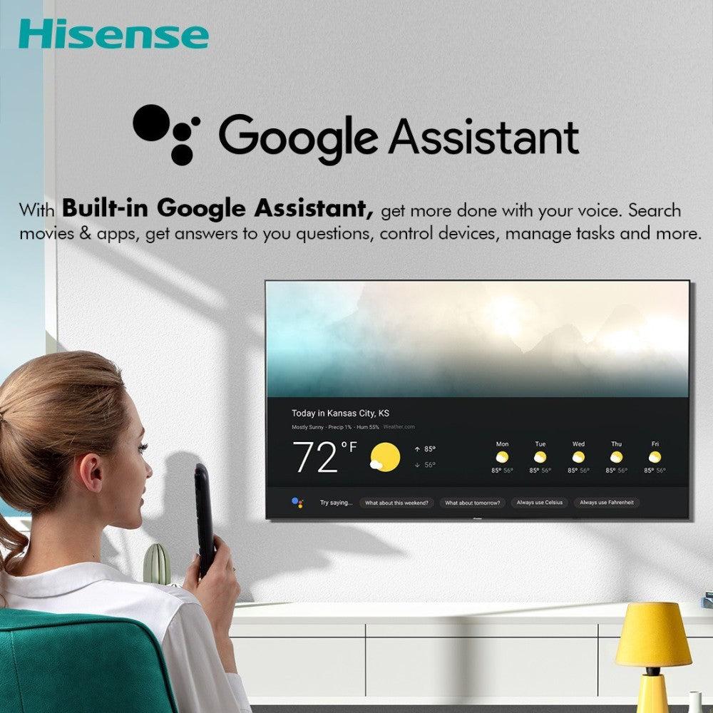 Hisense A56E 102 cm (40 inch) Full HD LED Smart Android TV with 9.0 PIE - 40A56E