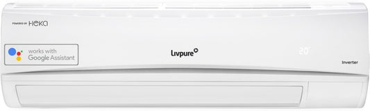 LIVPURE 1.5 टन 3 स्टार स्प्लिट इन्वर्टर स्मार्ट एसी वाई-फाई कनेक्ट के साथ - सफेद - HKS-IN18K3S19A, कॉपर कंडेंसर