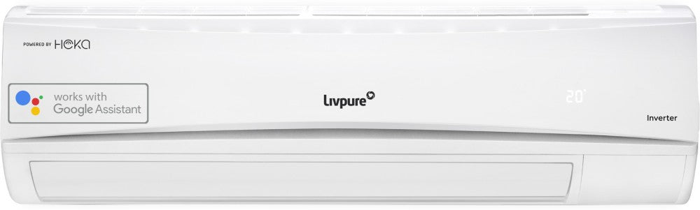 LIVPURE 1.5 टन 3 स्टार स्प्लिट इन्वर्टर स्मार्ट एसी वाई-फाई कनेक्ट के साथ - सफेद - HKS-IN18K3S19A, कॉपर कंडेनसर