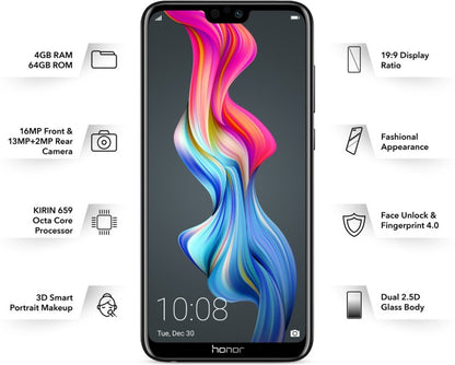 Honor 9N (Midnight Black, 64 GB) - 4 GB RAM