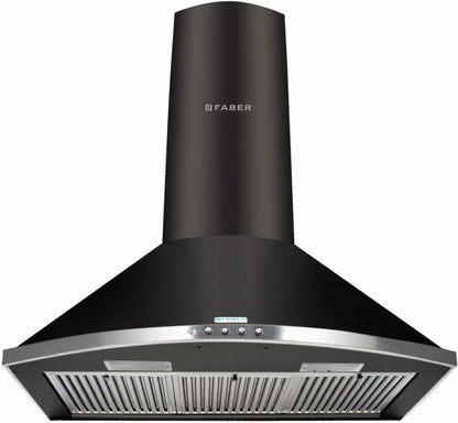 Faber Tender 3D BK T2S2 LTW 90 Wall Mounted Chimney - Black 1095 CMH