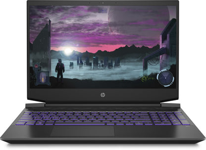 HP Pavilion Ryzen 5 Hexa Core AMD R5-5600H - (8 GB/512 GB SSD/Windows 10/4 GB ग्राफ़िक्स/NVIDIA GeForce GTX 1650/144 Hz) 15-ec2004AX गेमिंग लैपटॉप - 15.6 इंच, शैडो ब्लैक, 1.98 किग्रा