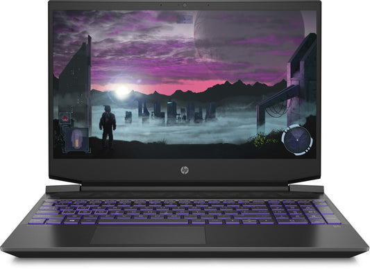 HP Pavilion Ryzen 5 Hexa Core AMD R5-5600H - (8 GB/512 GB SSD/Windows 10/4 GB ग्राफ़िक्स/NVIDIA GeForce GTX 1650/144 Hz) 15-ec2004AX गेमिंग लैपटॉप - 15.6 इंच, शैडो ब्लैक, 1.98 किग्रा