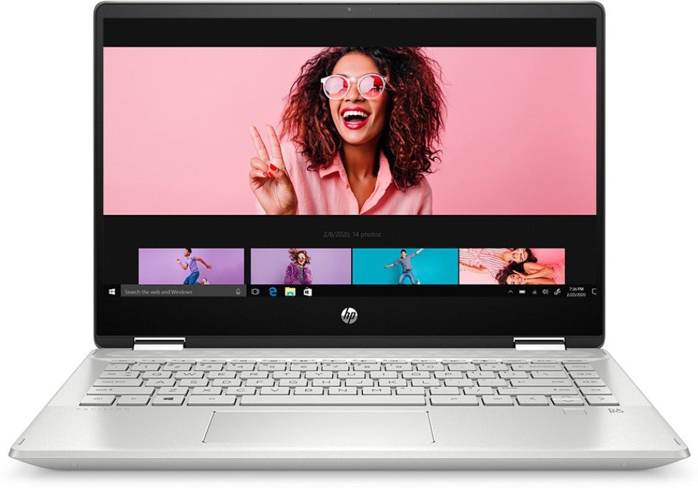 HP Pavilion x360 Core i3 10th Gen - (8 GB/256 GB SSD/Windows 10 Home) 14-dh1181TU 2 in 1 लैपटॉप - 14 इंच, मिनरल सिल्वर, 1.58 किग्रा, एमएस ऑफिस के साथ