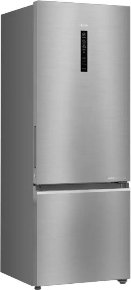 Haier 445 L Frost Free Double Door Bottom Mount 2 Star Refrigerator - Inox Steel, HRB-4952BIS-P