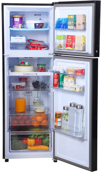 Haier 258 L Frost Free Double Door 3 Star Convertible Refrigerator - Xcel Glass, HRF-2784PXG-E