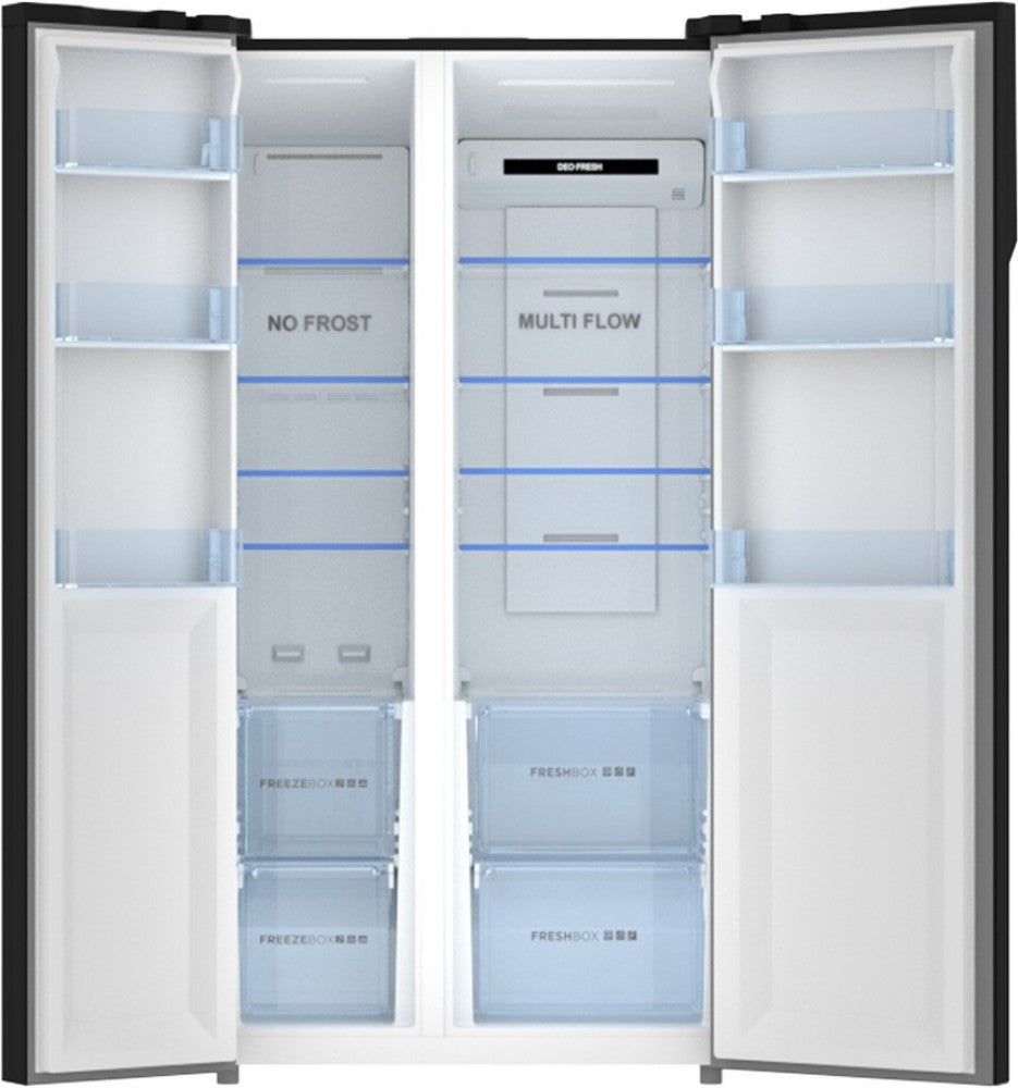 Haier 570 L Frost Free Side by Side Refrigerator - BLACK, HRF-622KG