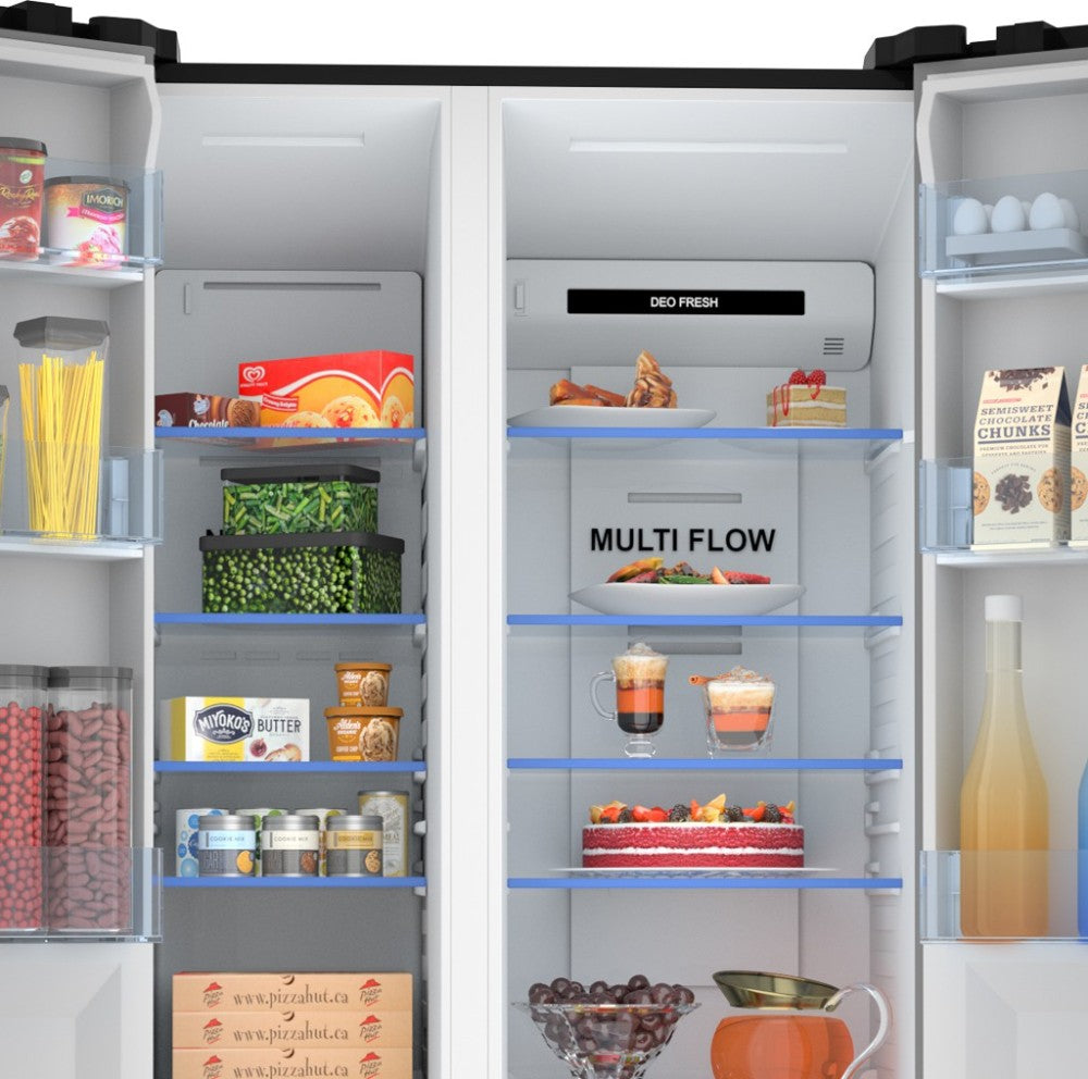 Haier 570 L Frost Free Side by Side Refrigerator - BLACK, HRF-622KG