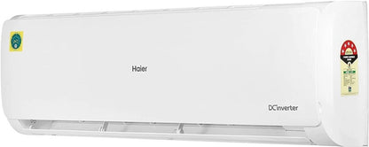 Haier 1.5 Ton 5 Star Split Inverter AC  - White - HS19C-TFW5B(INV)/HU19-5B(INV), Copper Condenser