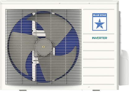 Blue Star 1.5 Ton 5 Star Split Inverter AC  - White - IC518DATUAP, Copper Condenser