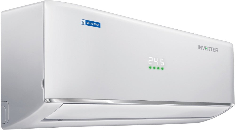 Blue Star 1.5 Ton 5 Star Split Inverter AC  - White - IC518DATUAP, Copper Condenser