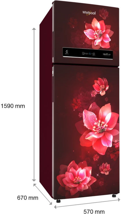 Whirlpool 265 L Frost Free Double Door 2 Star Convertible Refrigerator - Wine Mulia, IF CNV 278 WINE MULIA (2s)-N