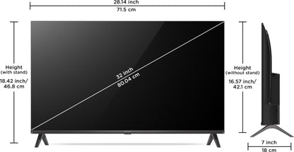 iFFALCON by TCL 80.04 सेमी (32 इंच) एचडी रेडी एलईडी स्मार्ट एंड्रॉइड टीवी बेज़ेल-लेस डिज़ाइन और 24W स्पीकर के साथ - iFF32S53