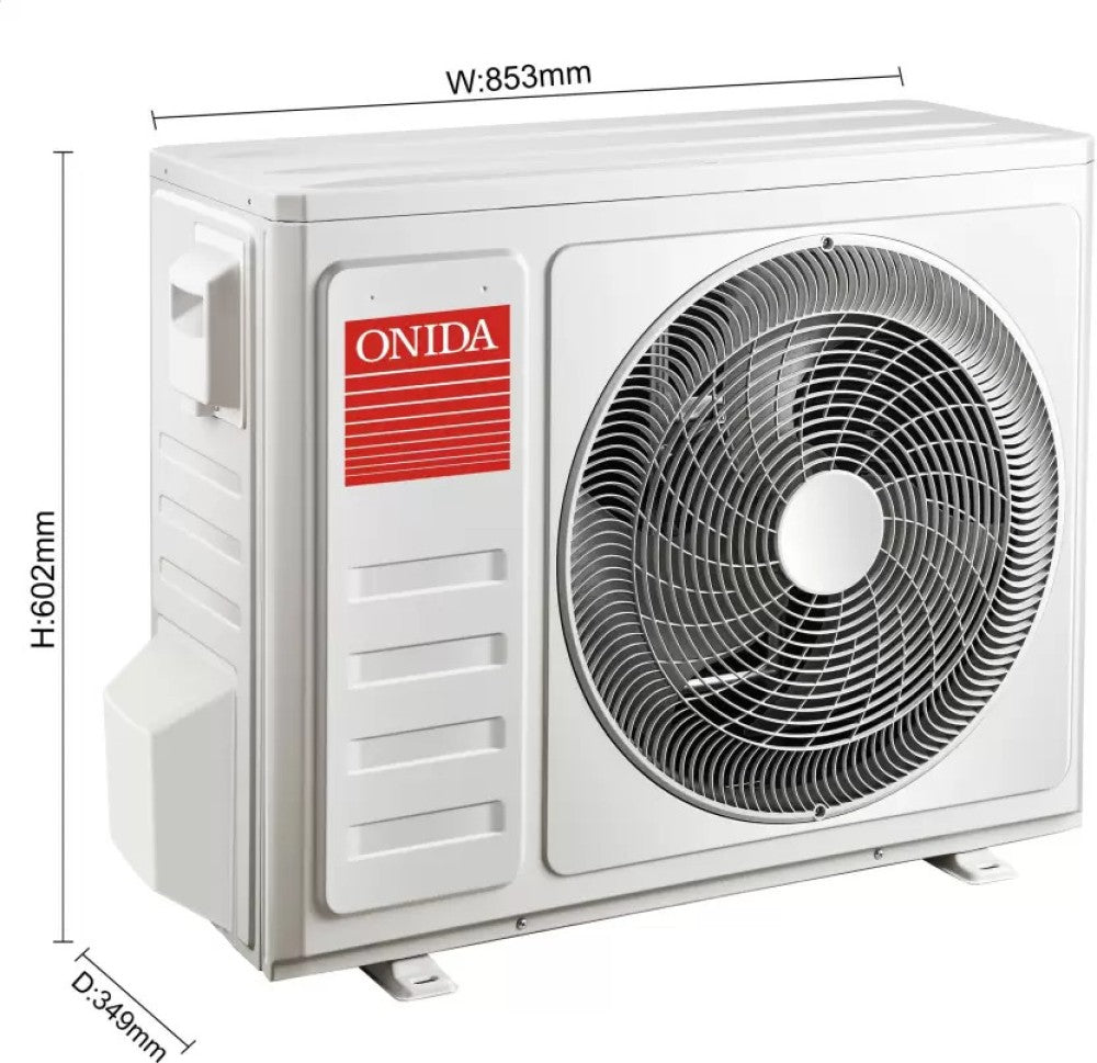 ONIDA 1.5 Ton Split Dual Inverter AC  - White - IR185URA, 5 Star Copper Condenser