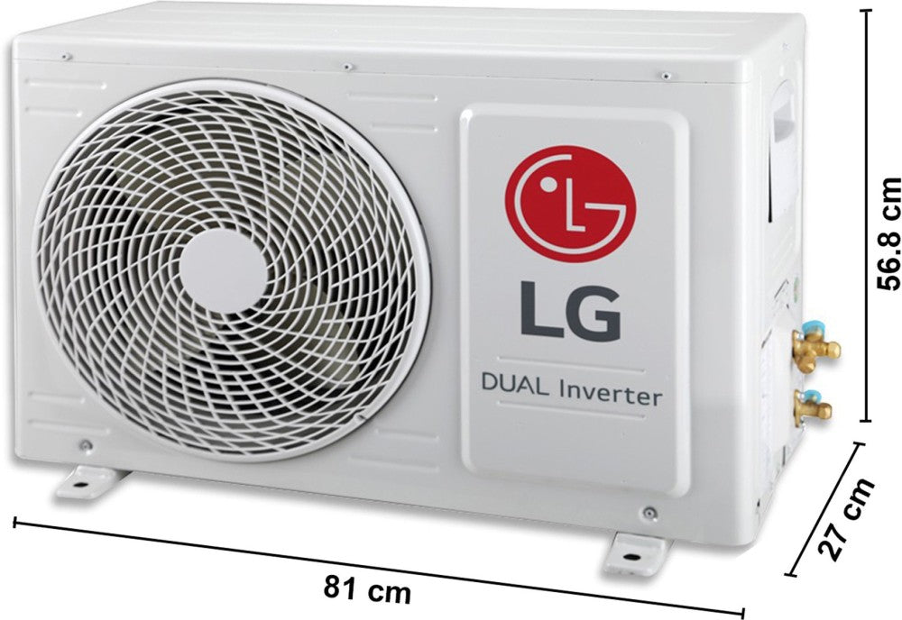 LG 1.5 टन 3 स्टार स्प्लिट इन्वर्टर AC - सफ़ेद - JS-Q18CPXD2, कॉपर कंडेनसर