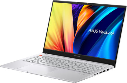 ASUS Vivobook Pro 15 Intel H-Series Core i9 11th Gen - (16 GB/512 GB SSD/Windows 11 Home/4 GB ग्राफ़िक्स/NVIDIA GeForce RTX 3050/144 Hz) K6502HCB-LP902WS क्रिएटर लैपटॉप - 15.6 इंच, कूल सिल्वर, 1.80 किलोग्राम, एमएस ऑफिस के साथ