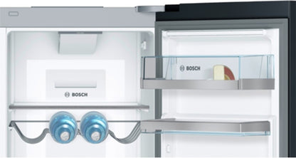 बॉश 636 एल फ्रॉस्ट फ्री साइड बाय साइड रेफ्रिजरेटर - ग्लास ब्लैक, KAD92SB30