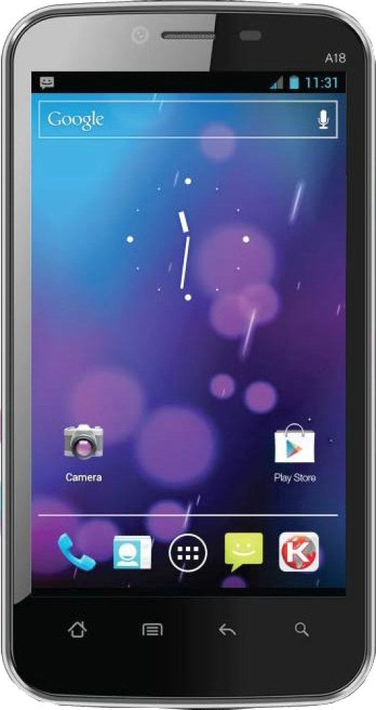 KARBONN A18 (Black & Silver, 4 GB) - 512 MB RAM