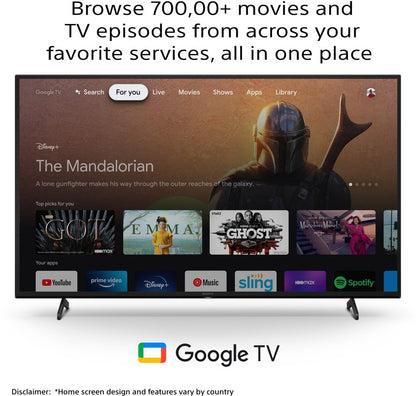 Sony Bravia 108 cm (43 इंच) Ultra HD (4K) LED स्मार्ट Google TV Google TV के साथ - KD-43X75K