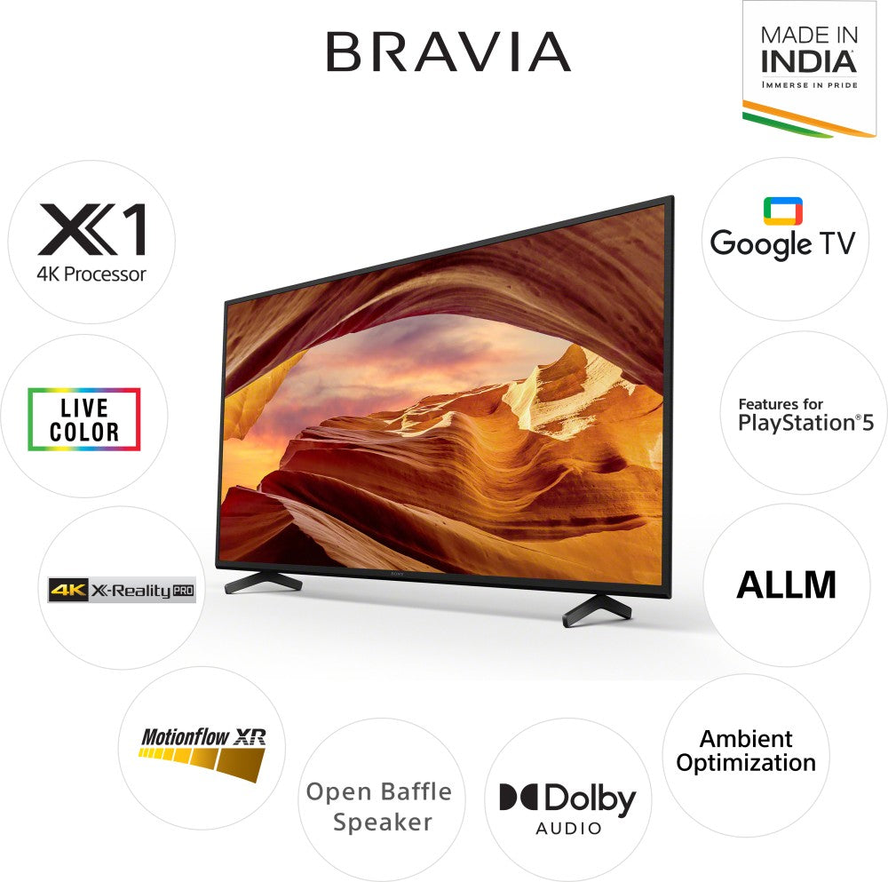 SONY X75L 125.7 cm (50 inch) Ultra HD (4K) LED Smart Google TV - KD-50X75L