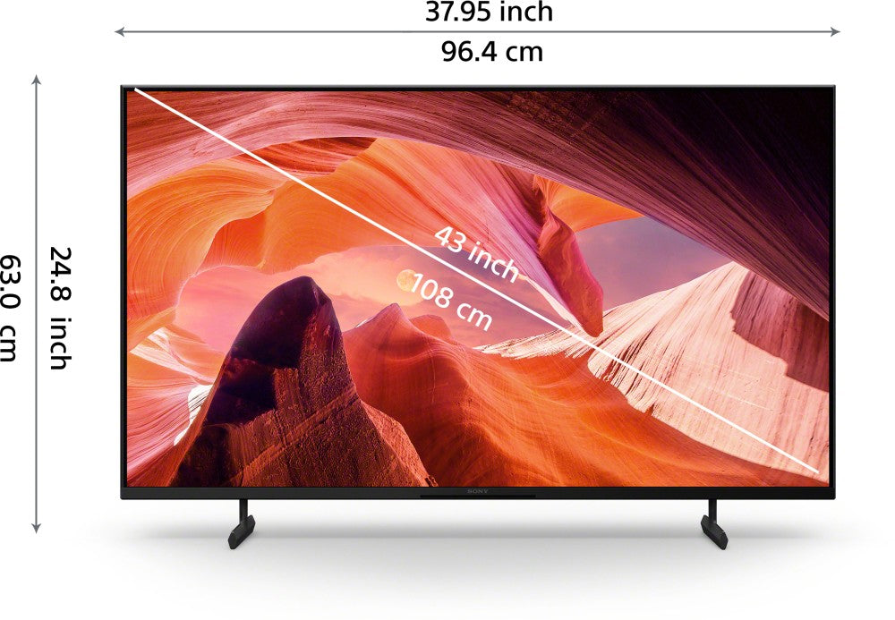 SONY X80L 108 cm (43 inch) Ultra HD (4K) LED Smart Google TV - KD-43X80L