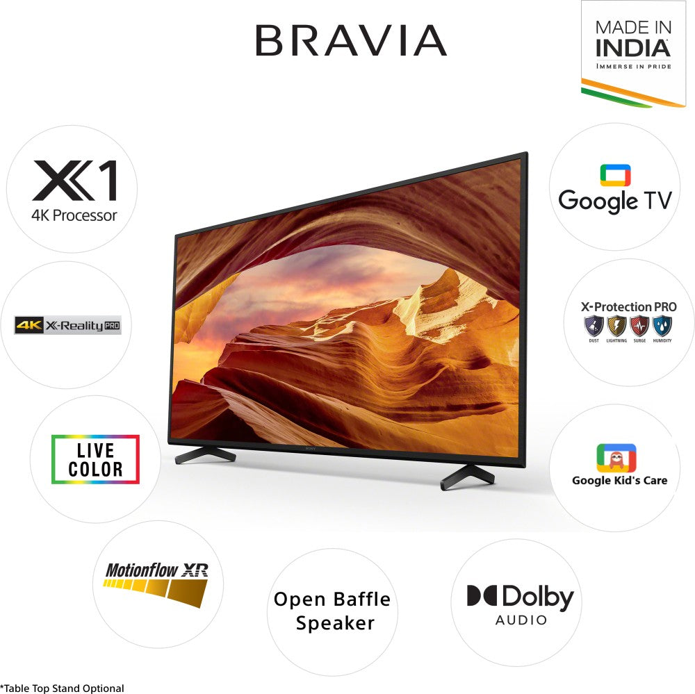 SONY X70L 108 cm (43 inch) Ultra HD (4K) LED Smart Google TV - KD-43X70L