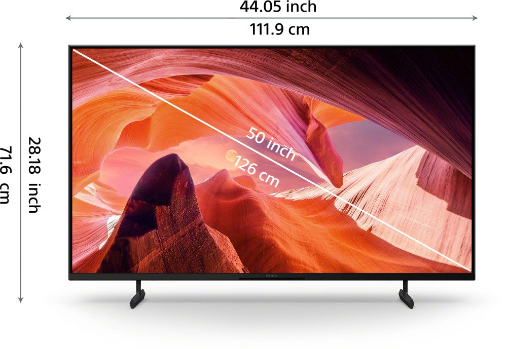 SONY X80L 125.7 cm (50 inch) Ultra HD (4K) LED Smart Google TV - KD-50X80L