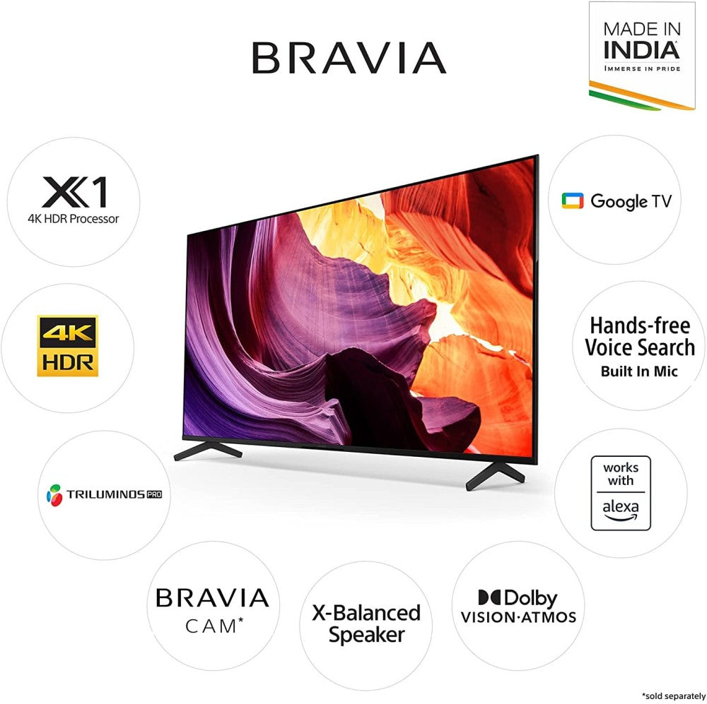 SONY 163.9 cm (65 inch) Ultra HD (4K) LED Smart Android TV - KD-65X80K