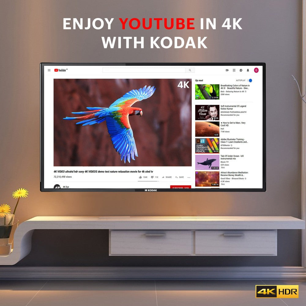 KODAK 55 4k XPro 140 cm (55 inch) Ultra HD (4K) LED Smart Android Based TV - 55UHDXSMART 4K