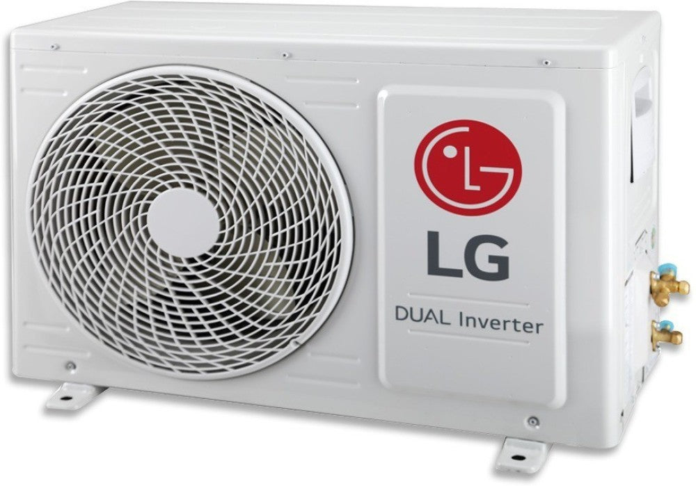 LG 1.5 Ton 3 Star Split Dual Inverter AC  - White - KS-Q18HTXD, Copper Condenser