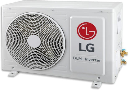 LG 1.5 Ton 3 Star Split Dual Inverter AC  - White, Maroon - KS-Q18WNXD, Copper Condenser