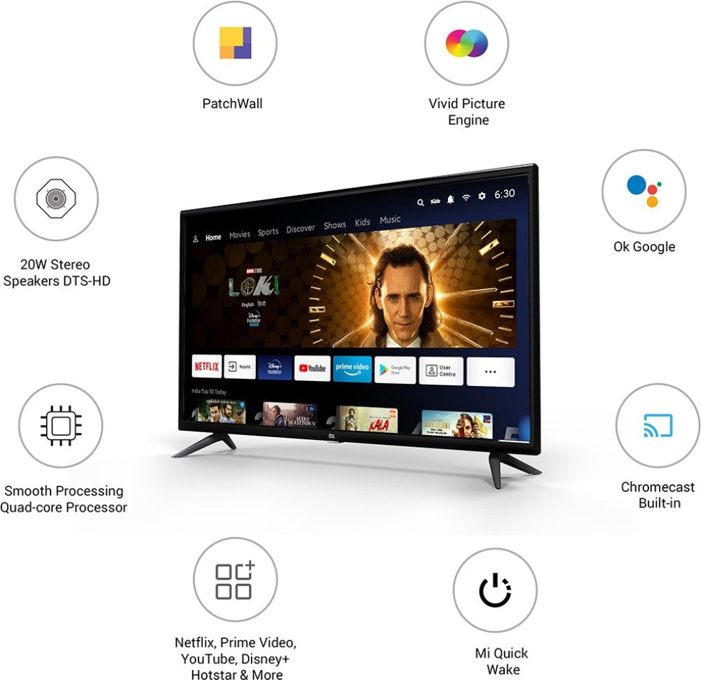 Mi 4C 80 cm (32 inch) HD Ready LED Smart Android TV