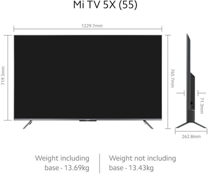 Mi 5X 138.8 सेमी (55 इंच) अल्ट्रा एचडी (4K) एलईडी स्मार्ट एंड्रॉइड टीवी डॉल्बी विजन और 40W डॉल्बी एटमॉस के साथ