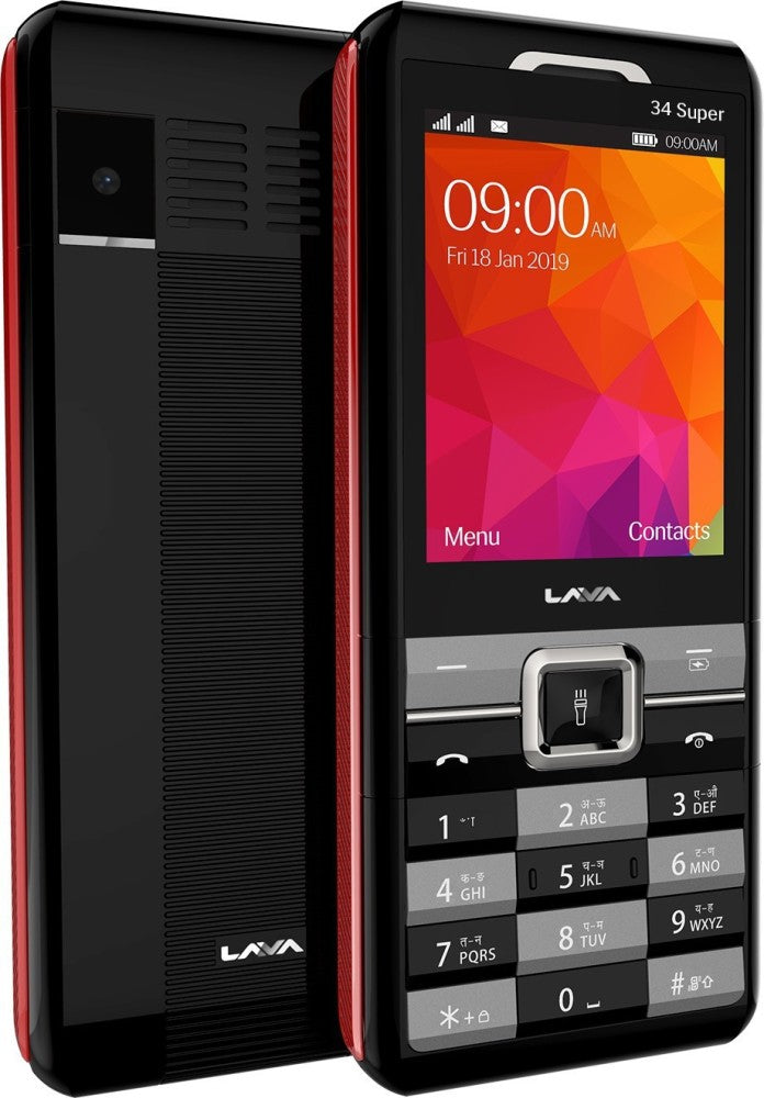 LAVA 34 Plus - Black, Red