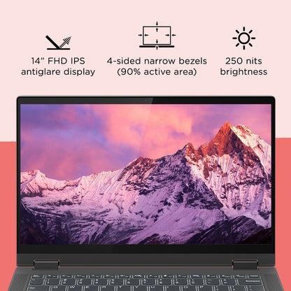 Lenovo Ideapad Flex 5 Core i3 10th Gen - (4 GB/256 GB SSD/Windows 10 Home) 14IIL05 2 in 1 लैपटॉप - 14 इंच, ग्रेफाइट ग्रे, 1.5 kg, MS Office के साथ