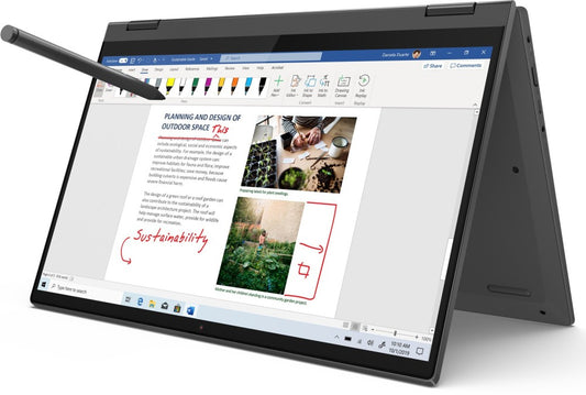 Lenovo Ideapad Flex 5 Core i5 10th Gen - (8GB/512GB SSD/Windows 10 Home) 14IIL05 2 in 1 लैपटॉप - 14 इंच, ग्रेफाइट ग्रे, 1.5 kg, MS Office के साथ