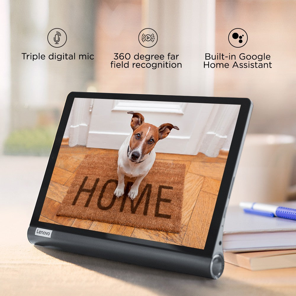 Lenovo Yoga Smart Tab with Google Assistant 4 GB RAM 64 GB ROM 10.1 inch with Wi-Fi+4G Tablet (Iron Grey)