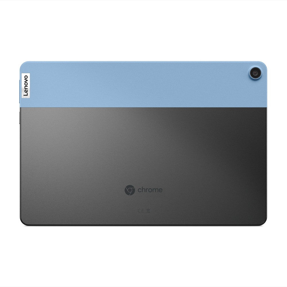 Lenovo Ideapad Duet Chromebook 4 GB RAM 128 GB ROM 10.1 inch with Wi-Fi Only Tablet (Ice Blue, Iron Grey)