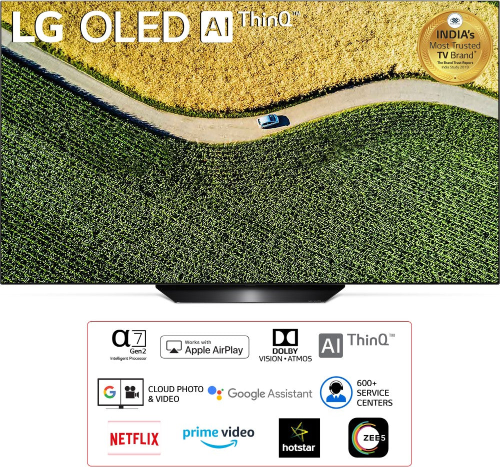 LG B9 138 सेमी (55 इंच) OLED अल्ट्रा HD (4K) स्मार्ट वेबओएस टीवी - OLED55B9PTA