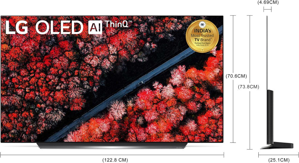 LG C9 138 cm (55 inch) OLED Ultra HD (4K) Smart WebOS TV - OLED55C9PTA