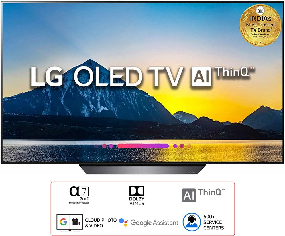 LG 164 सेमी (65 इंच) OLED अल्ट्रा HD (4K) स्मार्ट वेबओएस टीवी - OLED65B8PTA